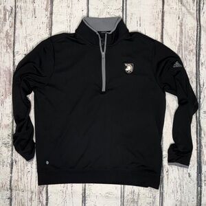 Army Black Knights Adidas Collegiate 1/4 Zip Up Pullover Athletic Top Sporty
